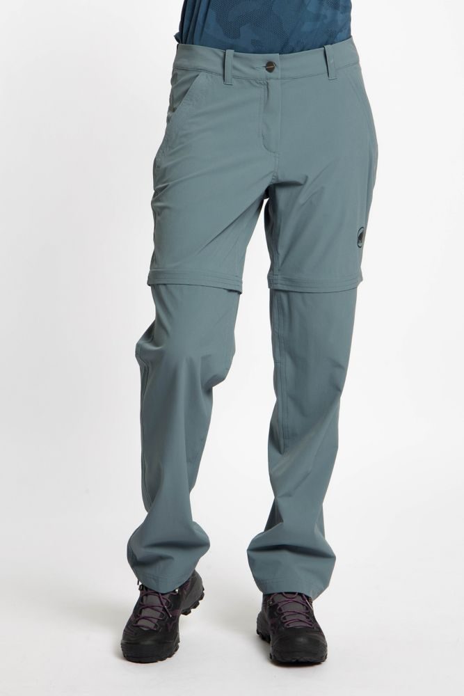 MAMMUT Hiking V Zip-Off Damen Wanderhose Grau, Damen, Größe: 40