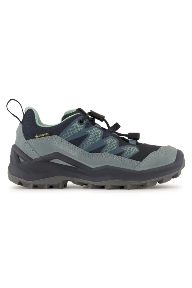 LOWA Maddox Pro Low Gore-Tex® 26-35 Kinder Trekkingschuh Blau, , Größe: 33