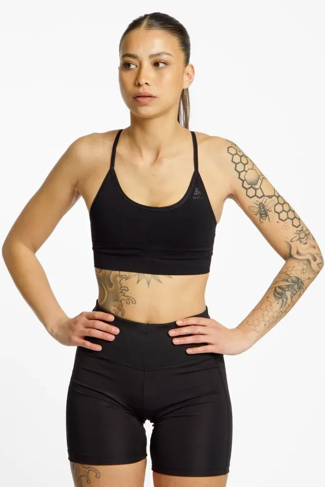 Odlo Seamless Low Sport BH für Damen - Wandern, Training - schwarz, M