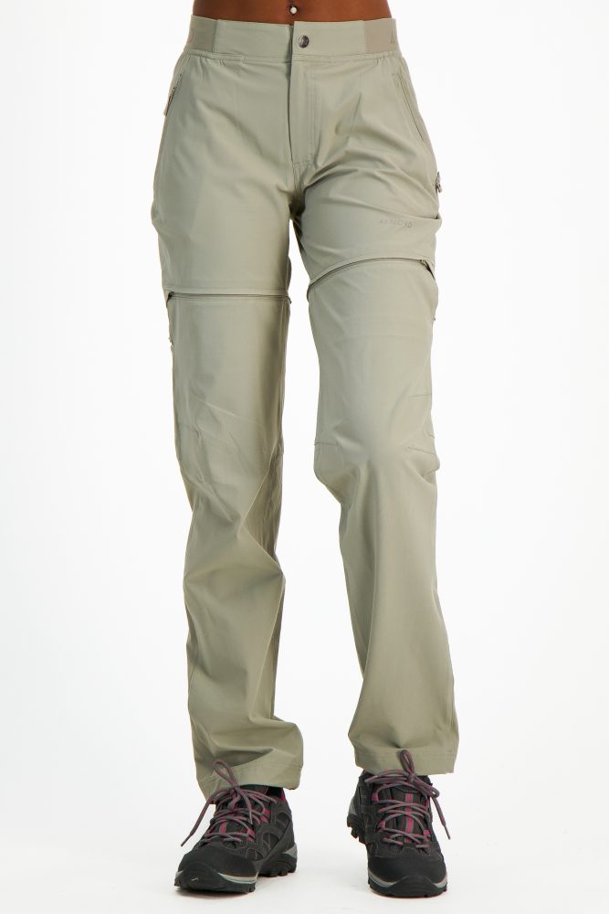 46 NORD Zip-Off Damen Wanderhose Beige, Damen, Größe: 44