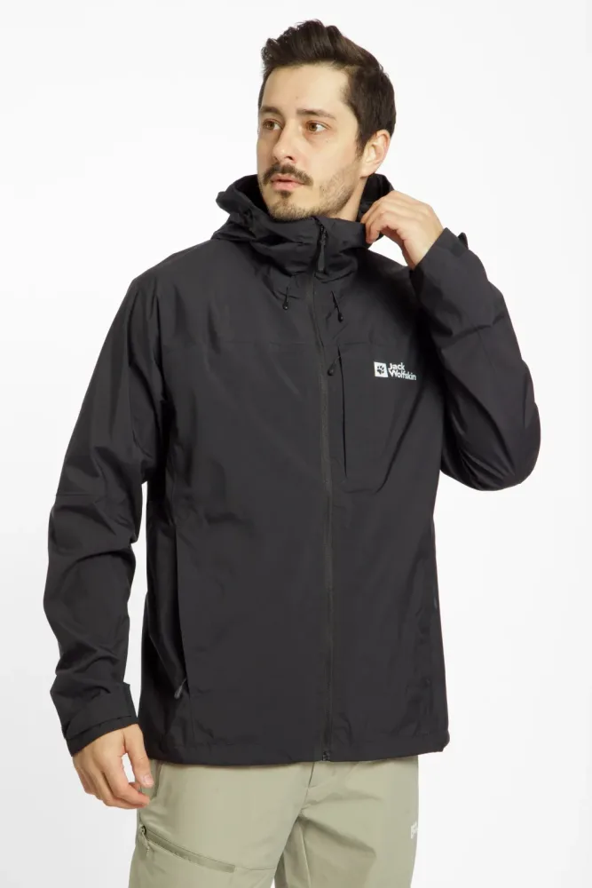 Jack Wolfskin Tempest 2L Herren Outdoorjacke Schwarz, Herren, Größe: S