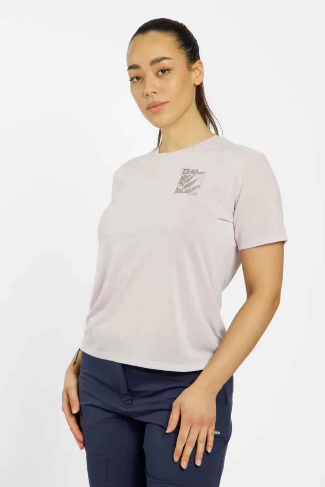 Jack Wolfskin Vonnan Damen T-Shirt Lila, Damen, Größe: XXL