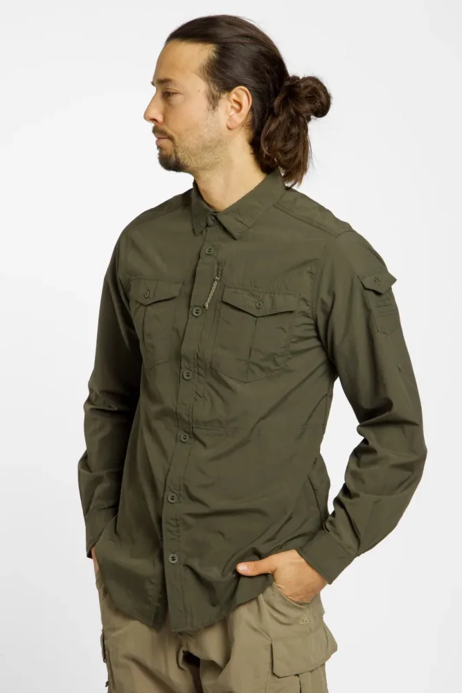 Craghoppers NosiLife Anti-Insect Adventure III Herren Wanderhemd Braun, Herren, Größe: XXL