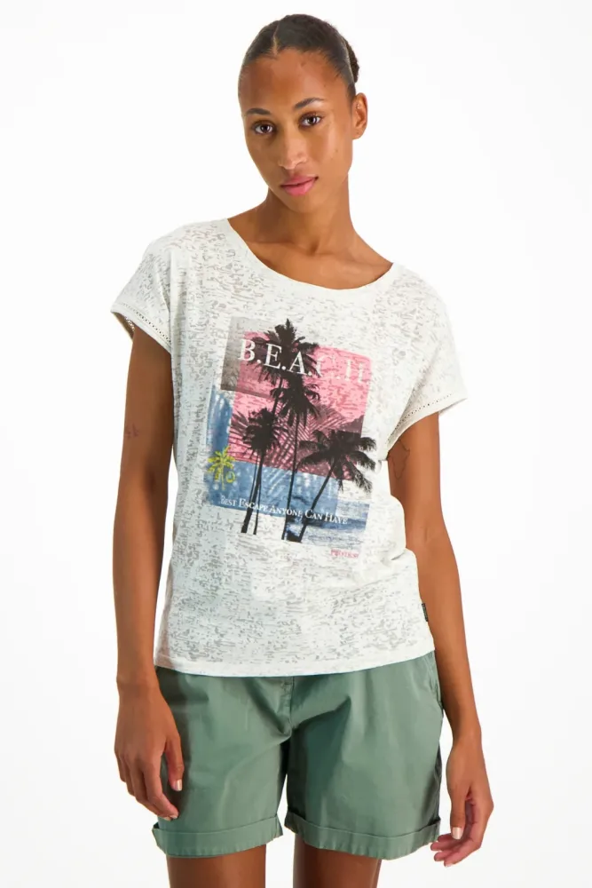 PROTEST PRTElles 25 Damen T-Shirt Weiss, Damen, Größe: 42