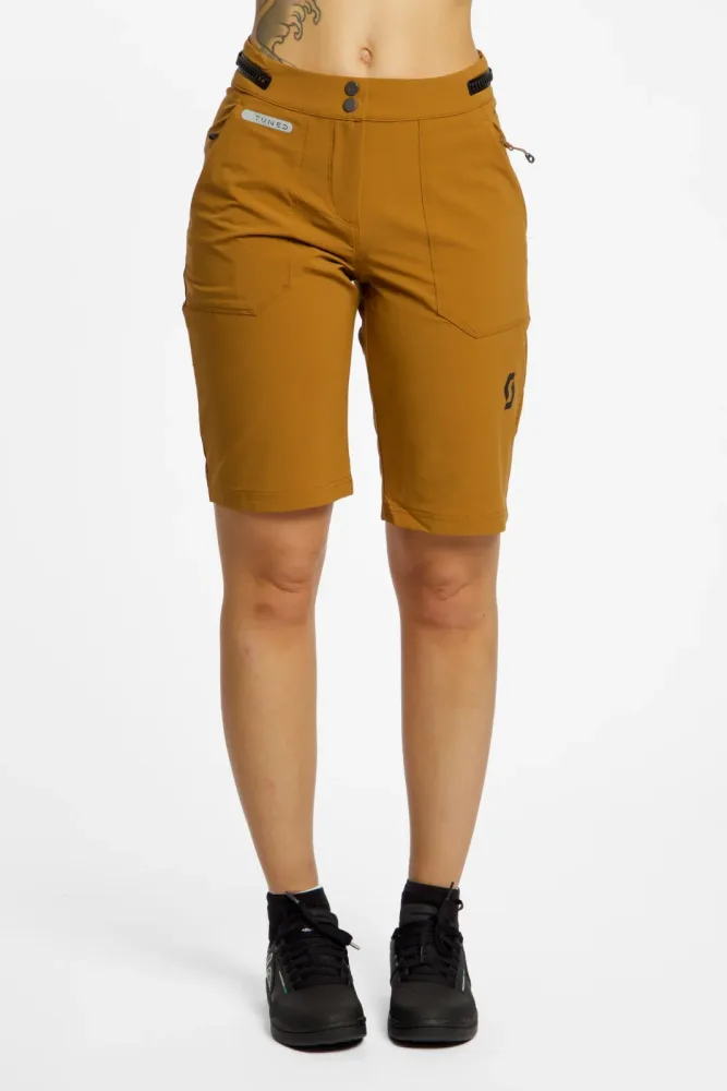 SCOTT Trail Tuned Damen Bikeshort Beige, Damen, Größe: S