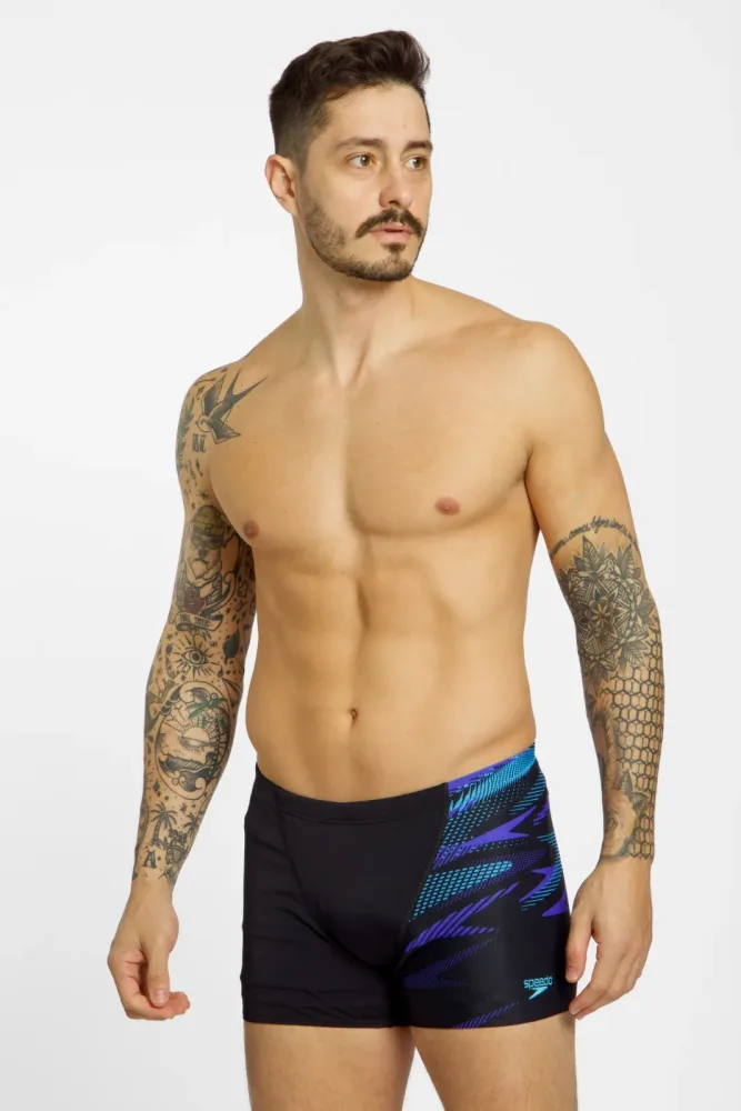 speedo Hyperboom V-Cut Herren Badehose Blau, Herren, Größe: 48