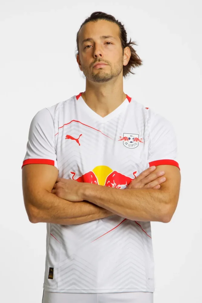 PUMA RB Leipzig Home Replica Herren Fussballtrikot 25/26 Weiss, Herren, Größe: M