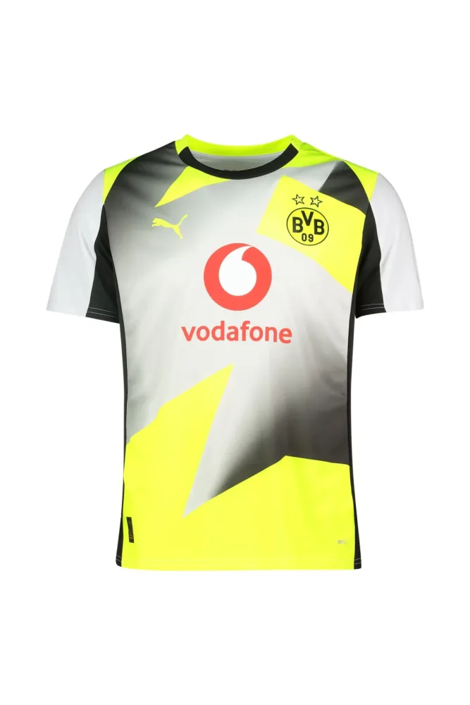 PUMA Borussia Dortmund Away Replica Herren Fussballtrikot 25/26 Silber, Herren, Größe: M