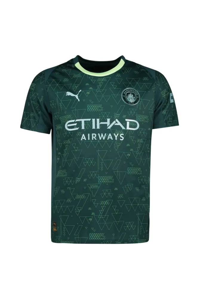 PUMA Manchester City 4th Replica Herren Fussballtrikot 25/26 Grün, Herren, Größe: M
