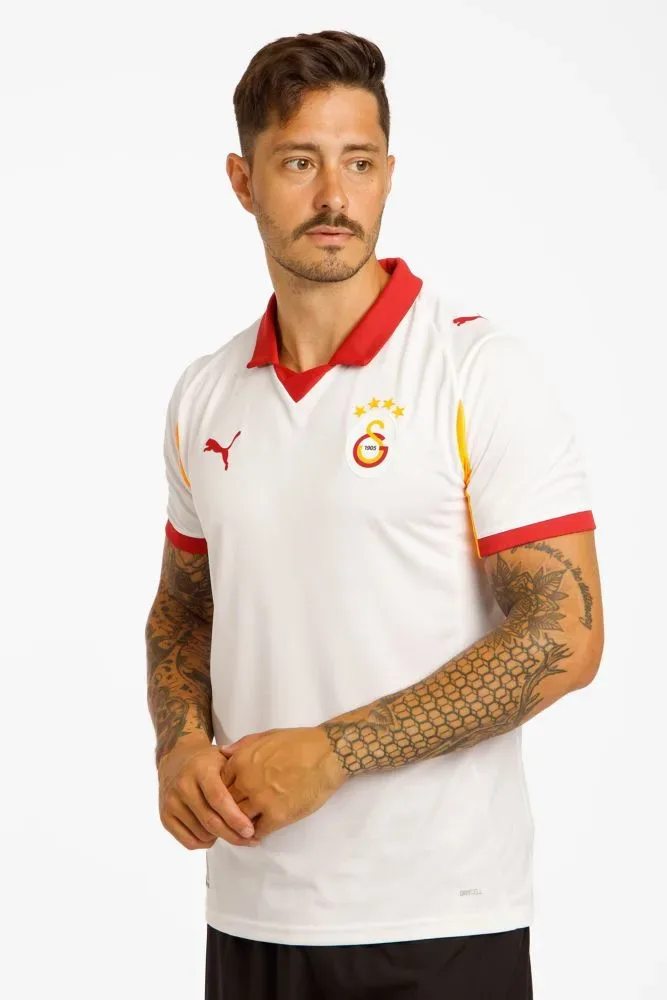 PUMA Galatasaray Away Replica Herren Fussballtrikot 25/26 ohne Sponsor Weiss, Herren, Größe: L