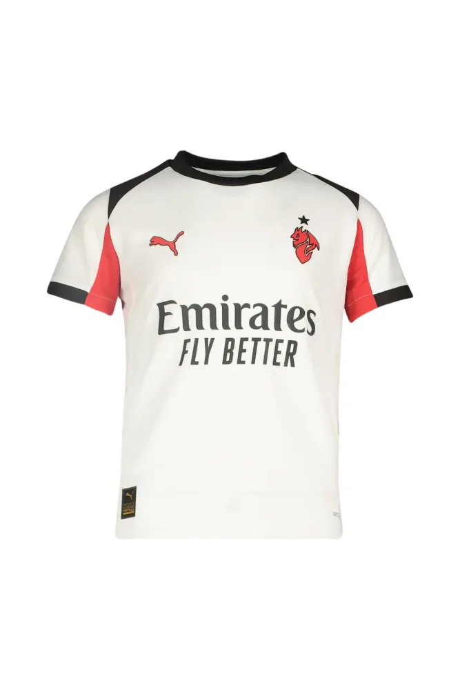 PUMA AC Milan Away Replica Kinder Fussballtrikot 25/26 Weiss, , Größe: 140
