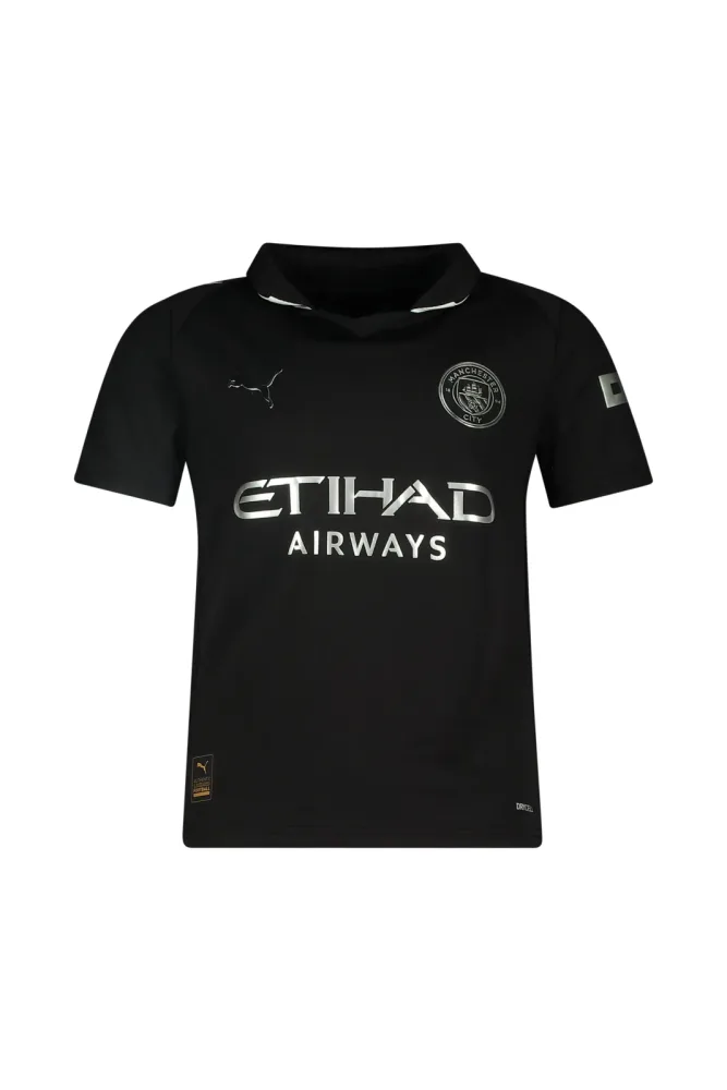 PUMA Manchester City Away Replica Kinder Fussballtrikot 25/26 Schwarz, , Größe: 152