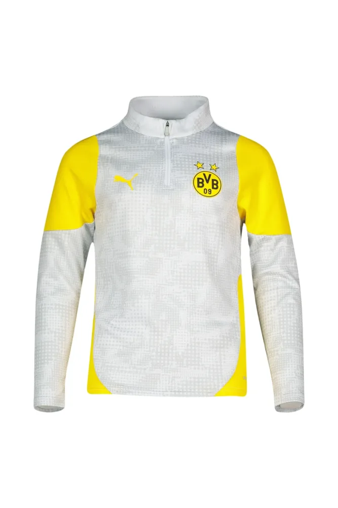 PUMA Borussia Dortmund Kinder Longsleeve 25/26 Weiss, , Größe: 140