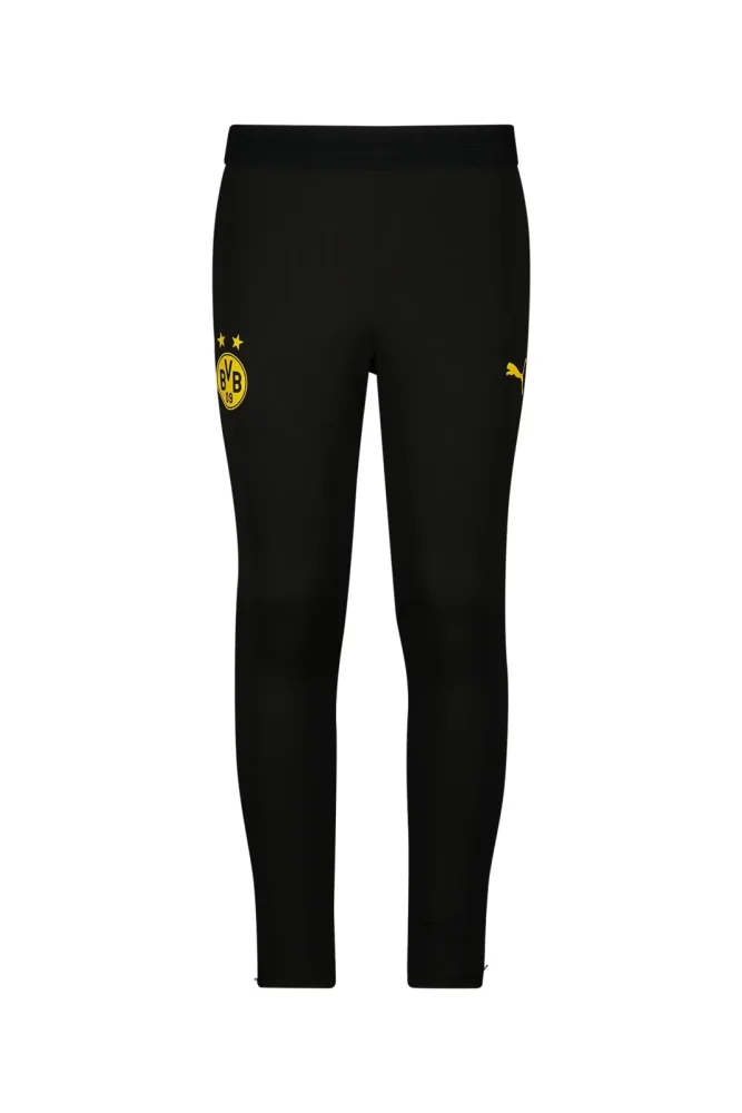 PUMA Borussia Dortmund Kinder Trainerhose 25/26 Schwarz, , Größe: 128