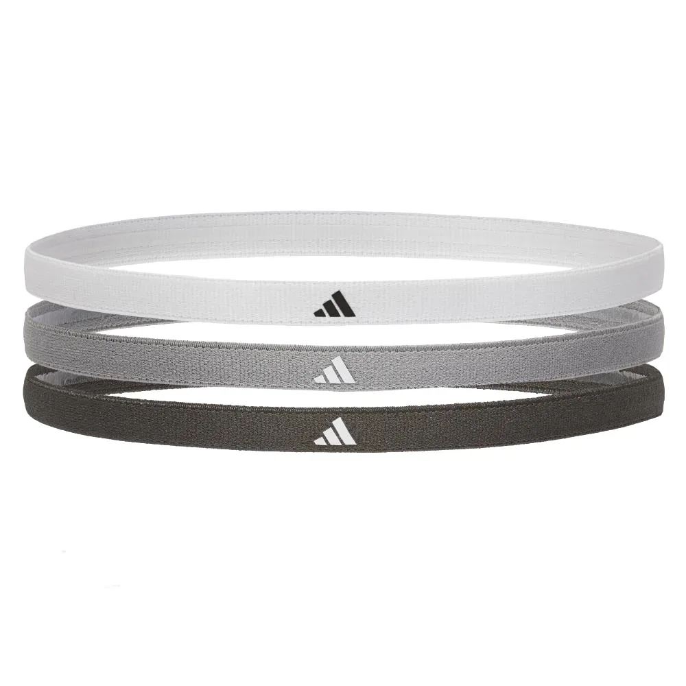 adidas 3-Pack Haarband Schwarz, Herren, Größe: 0