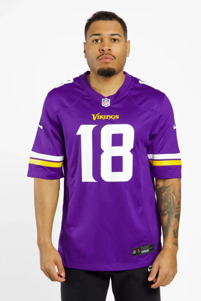 Nike Minnesota Vikings Justin Jefferson Home Herren American Football Trikot 24/25 Lila, Herren, Größe: M