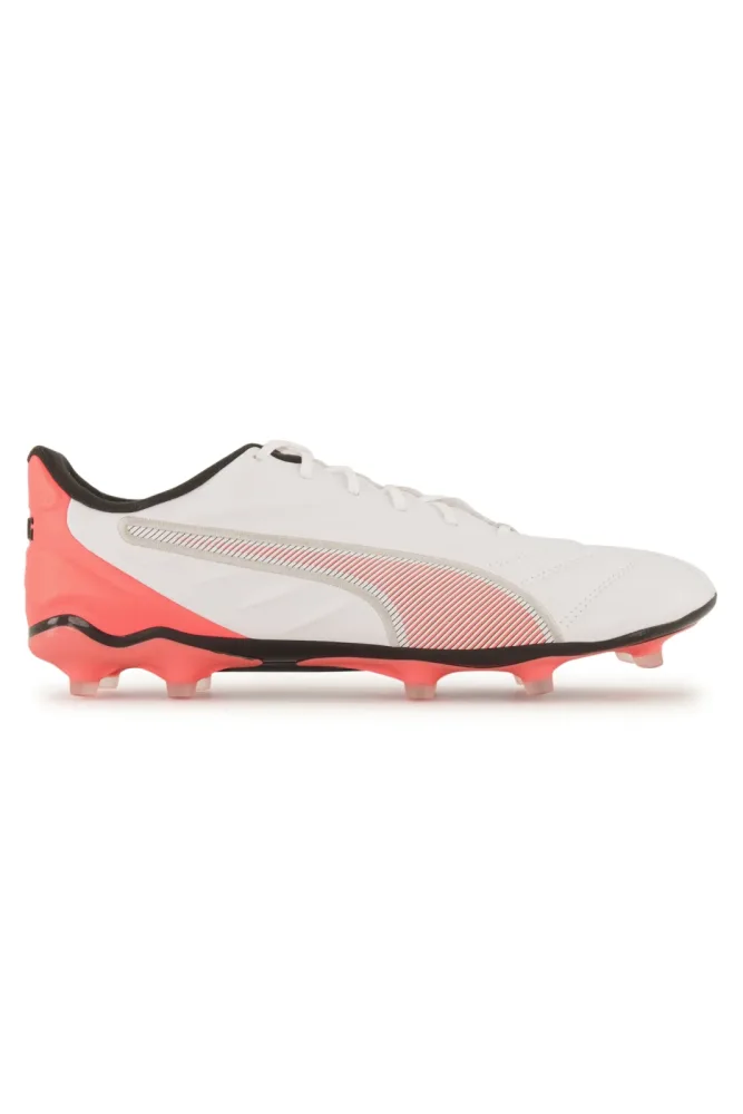 PUMA King Pro FG/AG Fussballschuh Weiss, Herren, Größe: 12