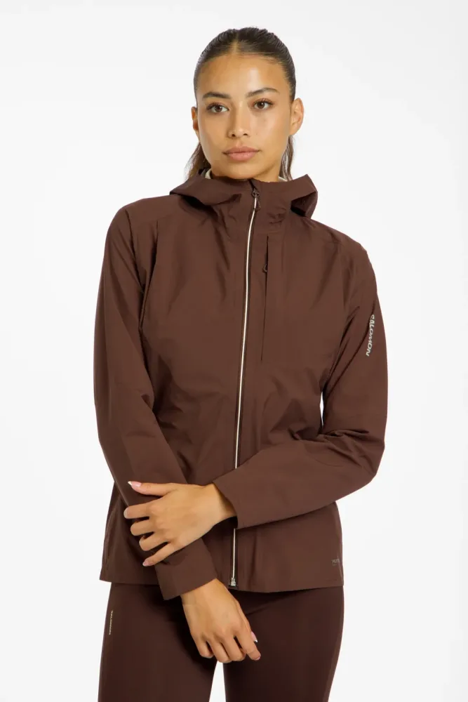 Salomon Bonatti Trail Damen Laufjacke Braun, Damen, Größe: S