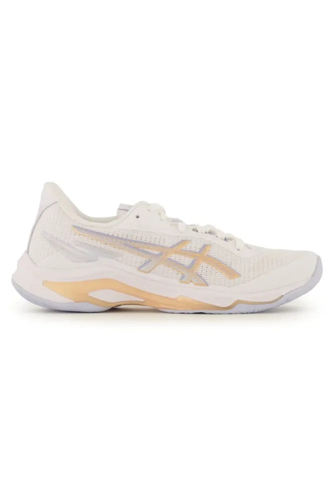 ASICS Netburner Ballistic FF 4 Damen Hallenschuh Weiss, Damen, Größe: 7