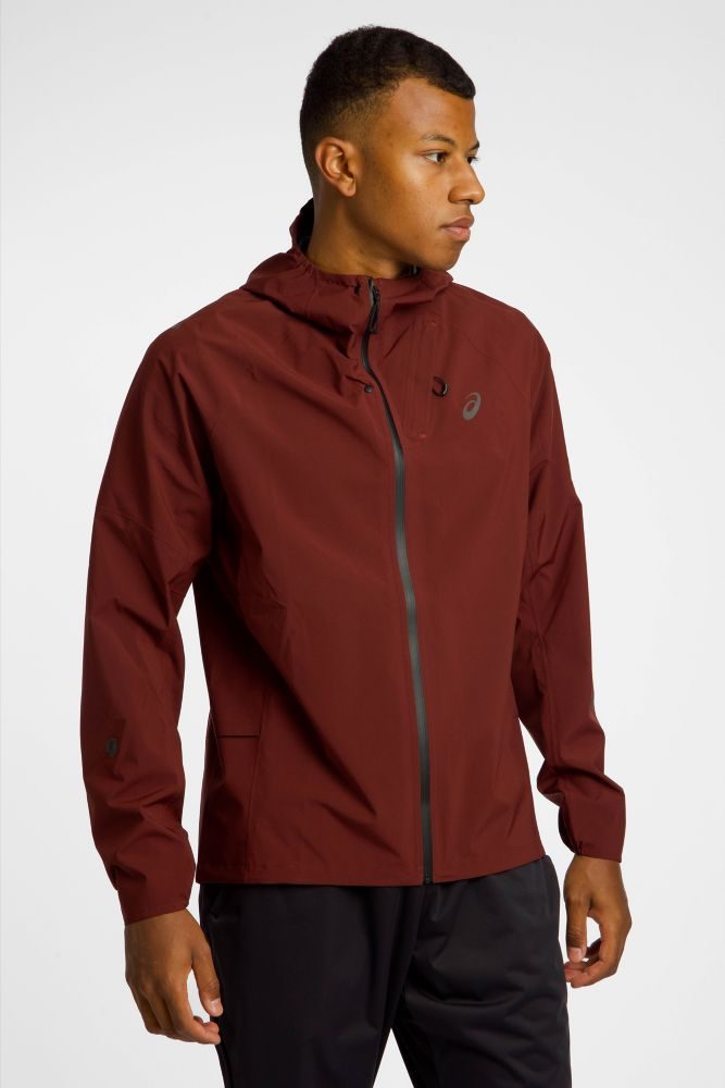 ASICS Metarun Waterproof Herren Laufjacke Rot, Herren, Größe: S