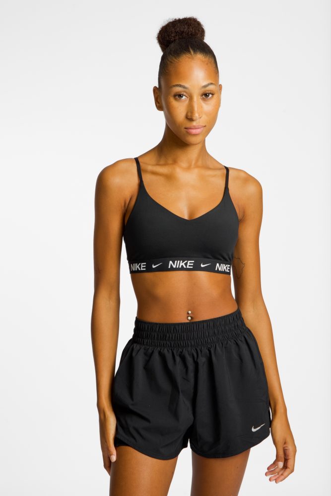 Nike - Sport-BH, Light Support mit Racerback, BH,bügellos,oWatte, L, Grau