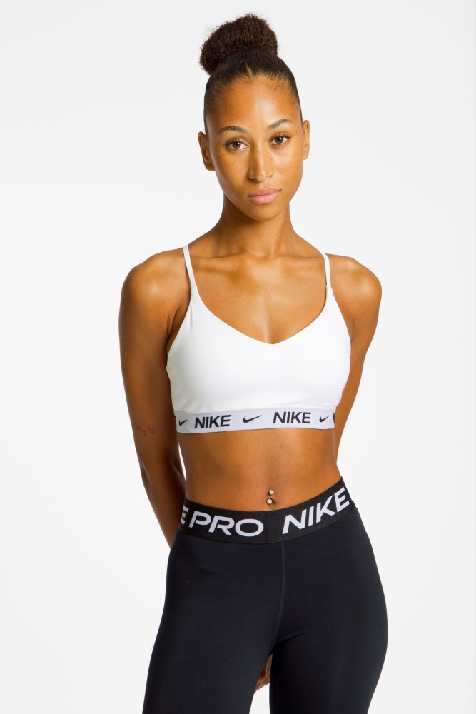 Nike Indy Light Damen Sport-BH Weiss, Damen, Größe: L