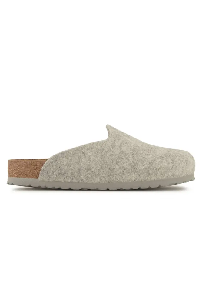 Birkenstock Amsterdam FE Regular Fit Damen Slipper Grau, Damen, Größe: 38
