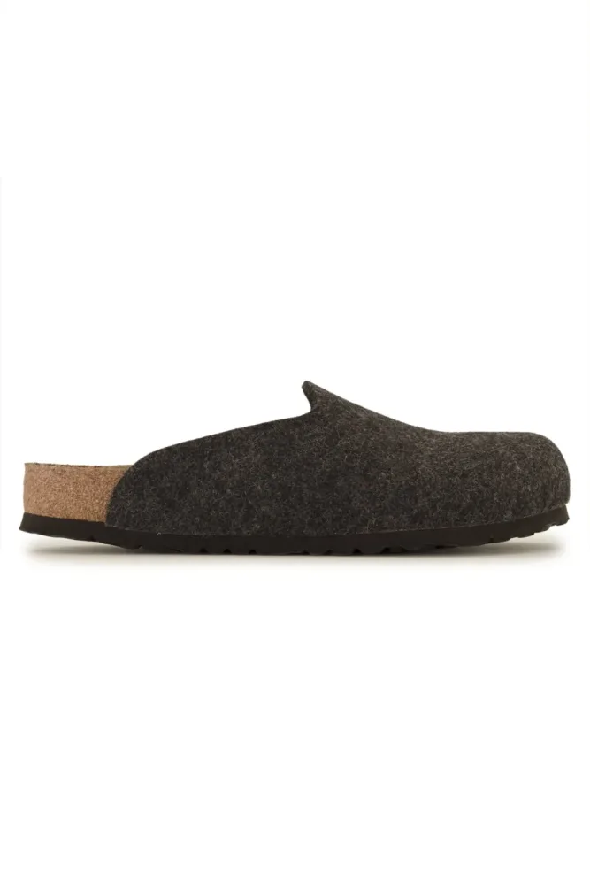 Birkenstock Amsterdam FE Regular Fit Herren Slipper Grau, Herren, Größe: 46