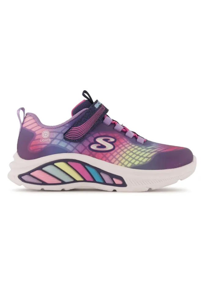 Skechers S-Lights: Rainbow Cruisers Kinder Sneaker Rosa, , Größe: 33