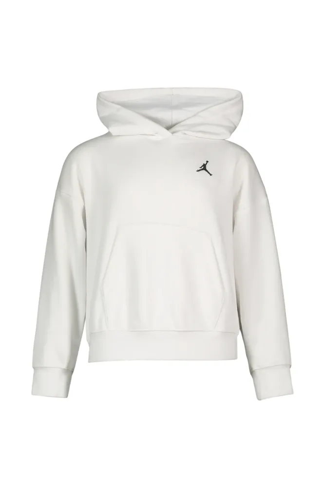 Jordan Brooklyn Fleece Kinder Hoodie Weiss, , Größe: 140