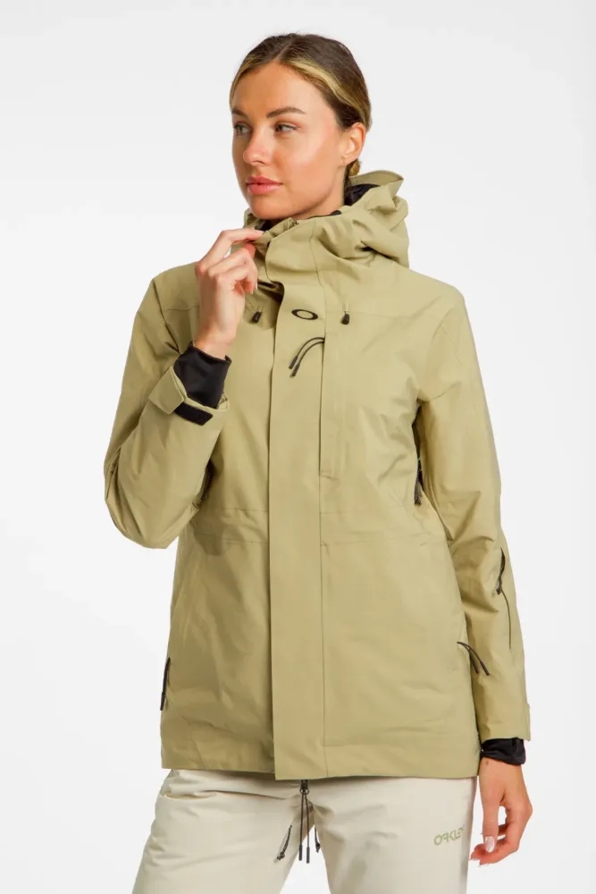 Oakley Sub Temp RC Gore-Tex® Damen Ski-/Snowboardjacke Beige, Damen, Größe: XL