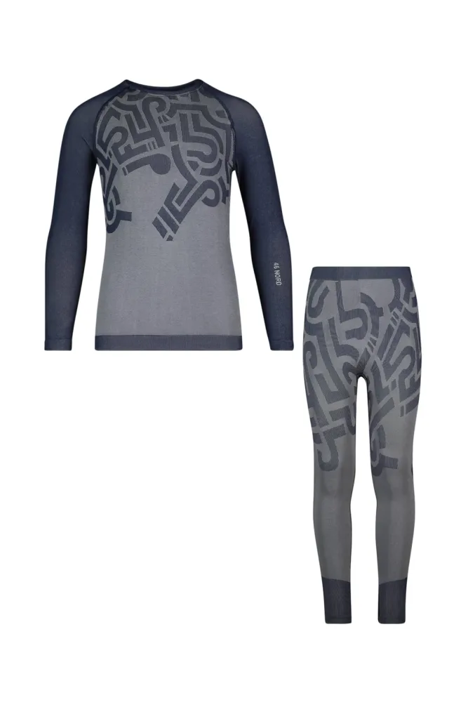 46 NORD Jungen Thermo Unterwäsche Set Blau, , Größe: 128