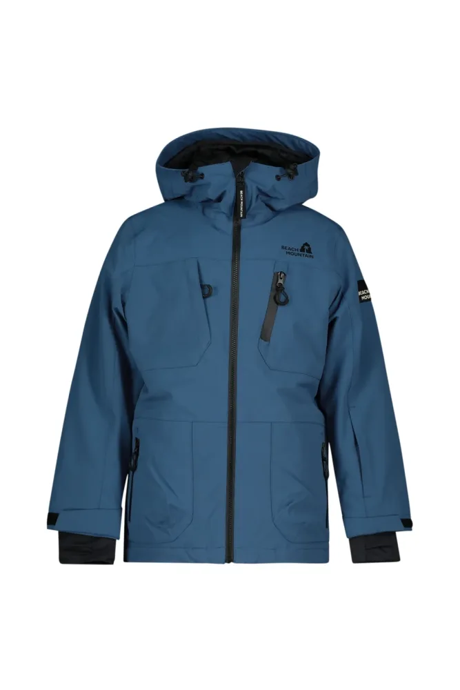 BEACH MOUNTAIN Kinder Snowboardjacke Blau, , Größe: 140
