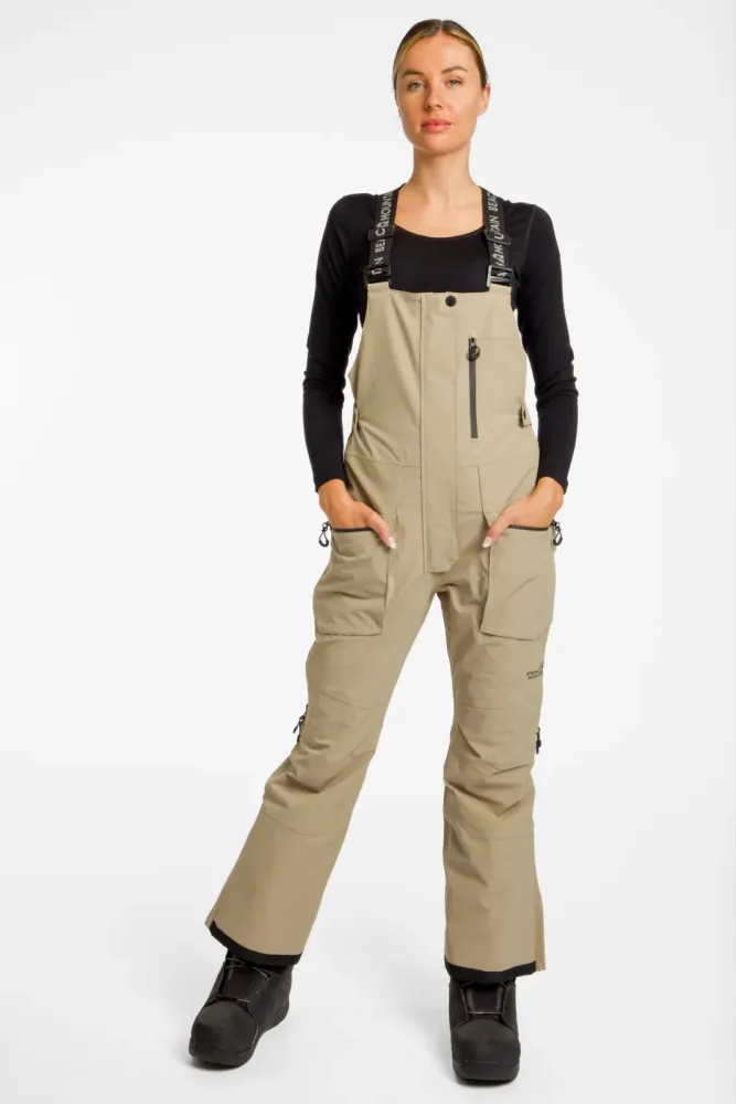BEACH MOUNTAIN Damen Snowboardhose Beige, Damen, Größe: 42