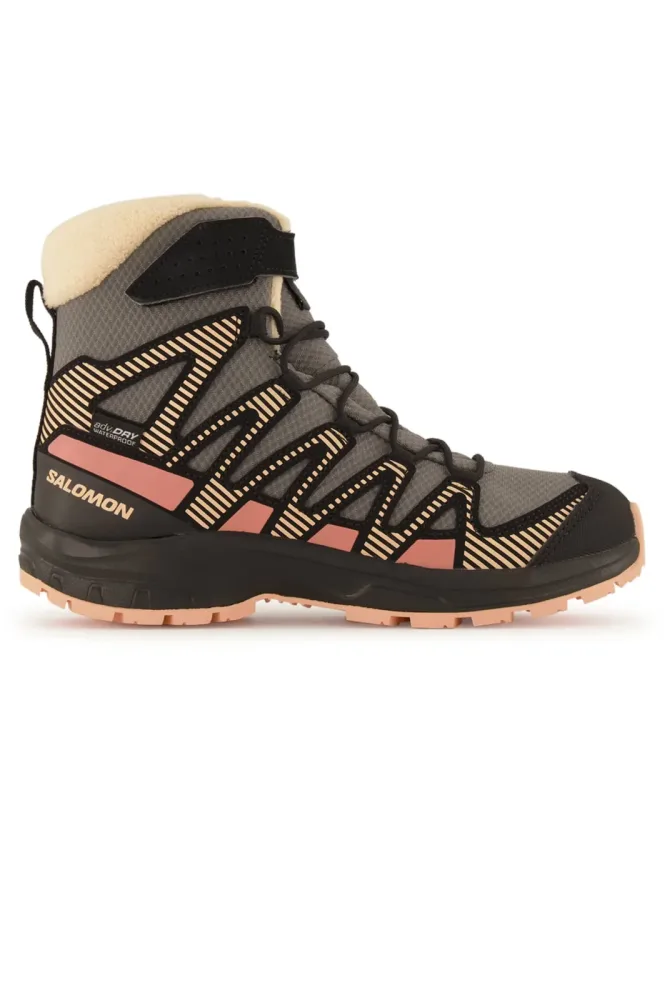 Salomon XA Pro V8 Winter Kinder Winterboot Grau, , Größe: 34