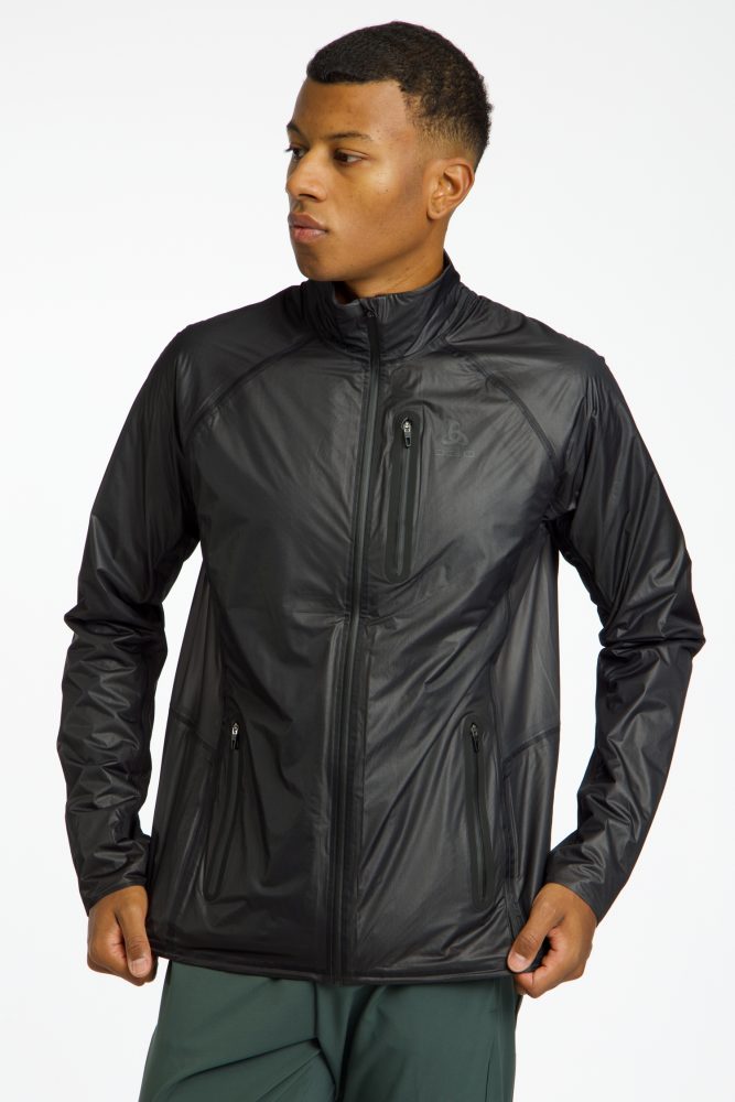 Odlo Zeroweight Dual Dry Waterproof Insulated Langlaufjacke für Herren - Skilanglauf - schwarz, M