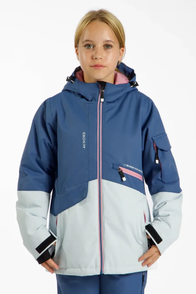46 NORD Kinder Skijacke Blau, , Größe: 152