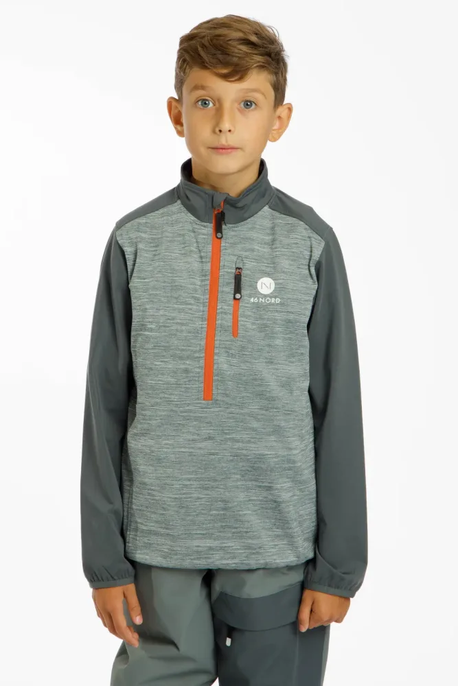 46 NORD Kinder Midlayer Grau, , Größe: 140