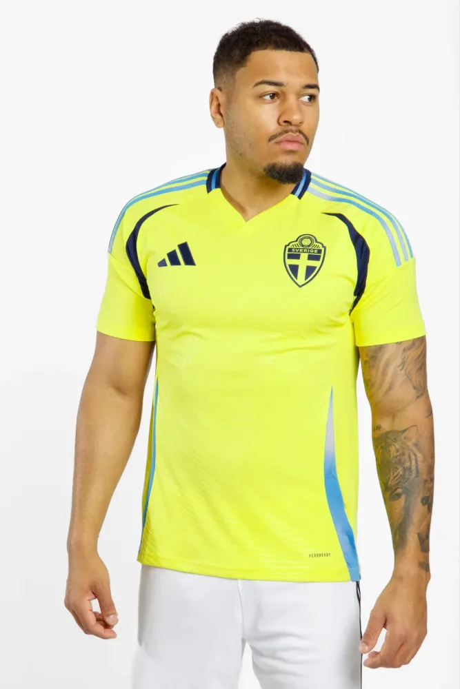 adidas Schweden Home Replica Herren Fussballtrikot 2024 Gelb, Herren, Größe: S