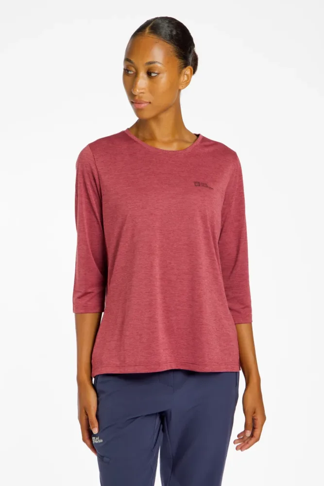 Jack Wolfskin Crosstrail Damen 3/4 Sleeve Lila, Damen, Größe: XXL