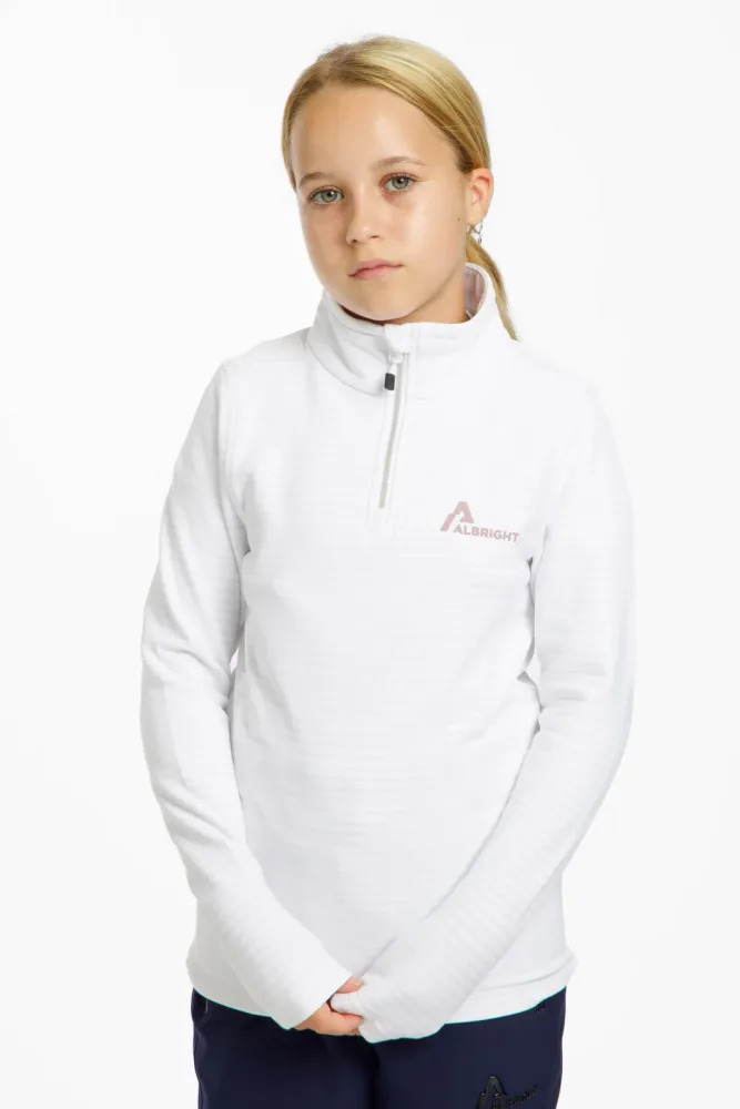 ALBRIGHT Lenzerheide Kinder Midlayer Weiss, , Größe: 116