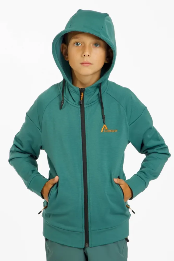 ALBRIGHT Kinder Midlayer Grün, , Größe: 128