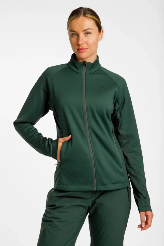 Schöffel Wakeland Damen Midlayer Grün, Damen, Größe: 38