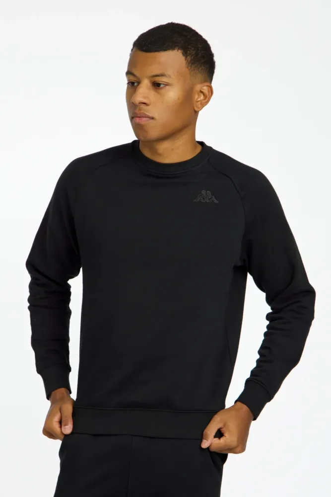 Kappa Logo Korpo Caimali Herren Pullover Schwarz, Herren, Größe: S