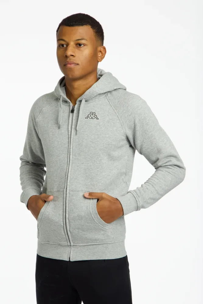 Kappa Logo Jack Herren Trainingsjacke Grau, Herren, Größe: L
