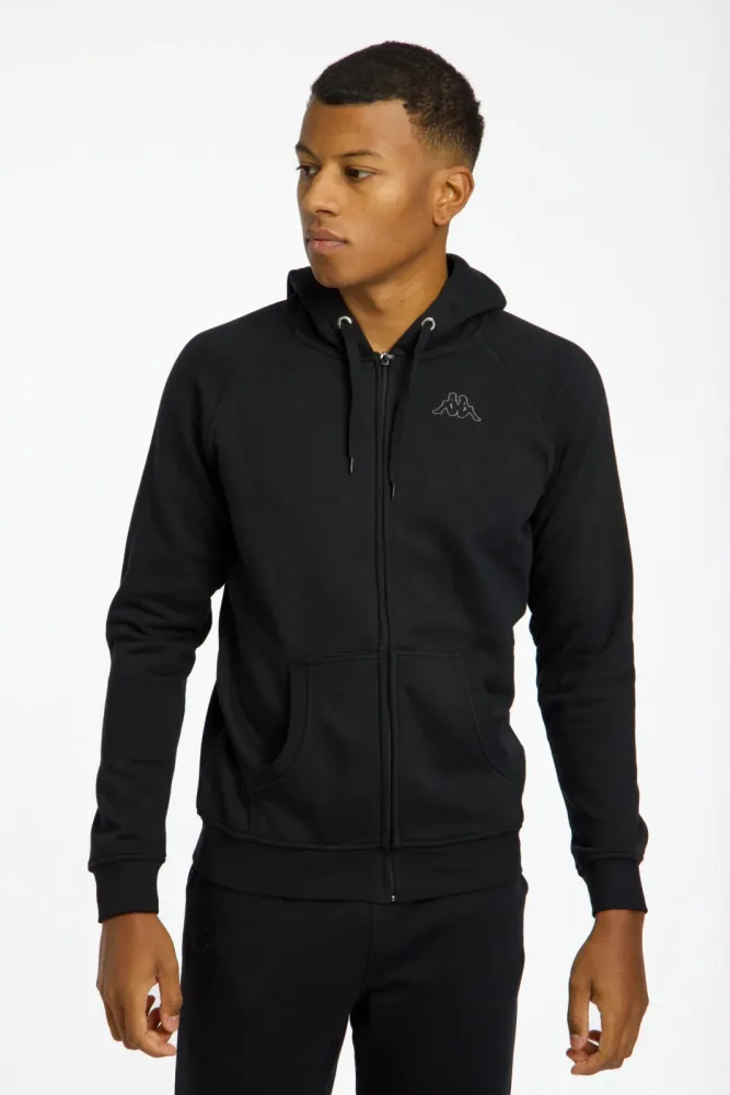 Kappa Logo Jack Herren Trainingsjacke Schwarz, Herren, Größe: S