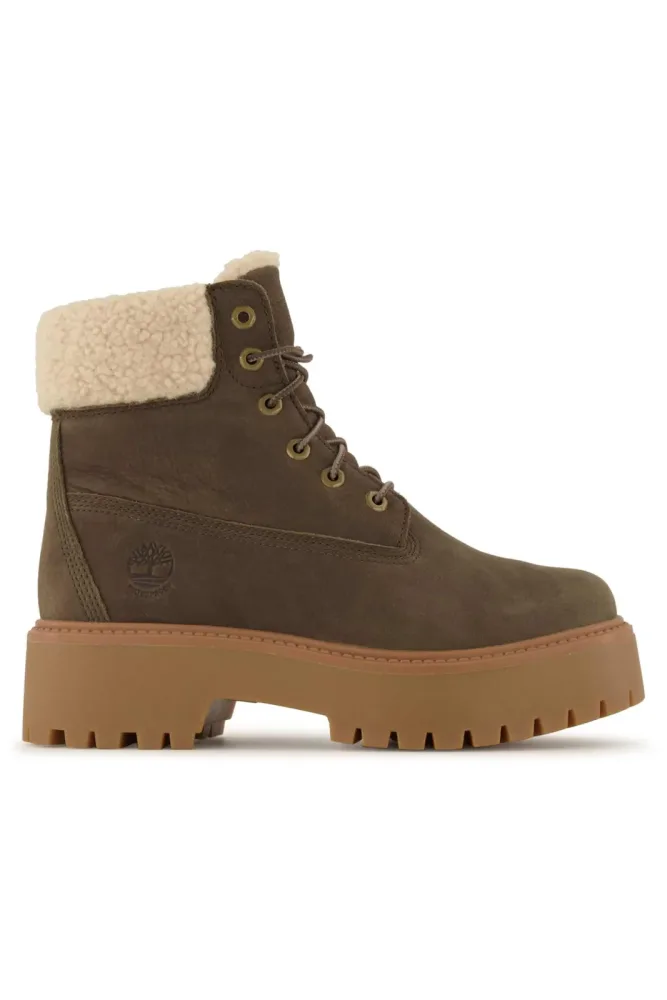 Timberland Stone Street Mid Warm Lined Damen Winterboot Braun, Damen, Größe: 6