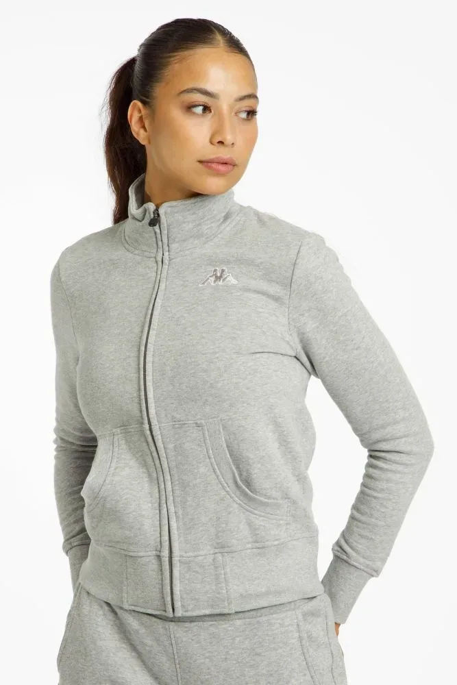 Kappa Logo Zoe Damen Trainingsjacke Grau, Damen, Größe: XL