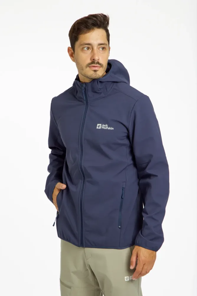 Jack Wolfskin Bornberg Herren Softshelljacke Blau, Herren, Größe: XXL