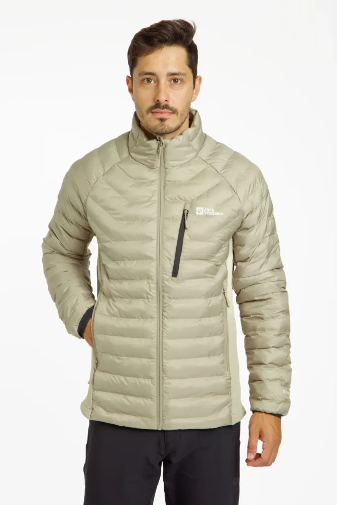Jack Wolfskin Routburn Pro Herren Steppjacke Beige, Herren, Größe: XXL